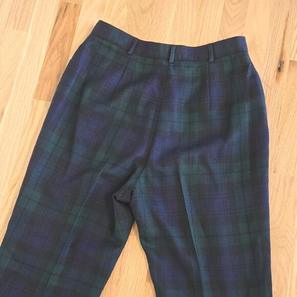 Lauren Ralph Lauren Women’s Blackwatch Tartan Pants – Size 12  100% Pure Wool - Picture 5 of 7
